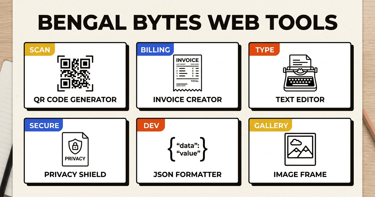 Bengal Bytes Web Tools Suite editorial illustration